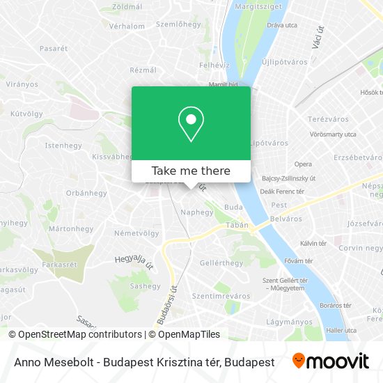 Anno Mesebolt - Budapest Krisztina tér map