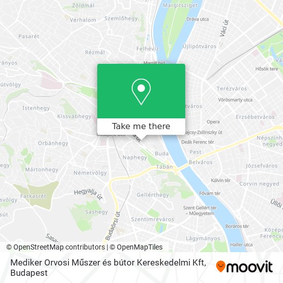 Mediker Orvosi Műszer és bútor Kereskedelmi Kft map