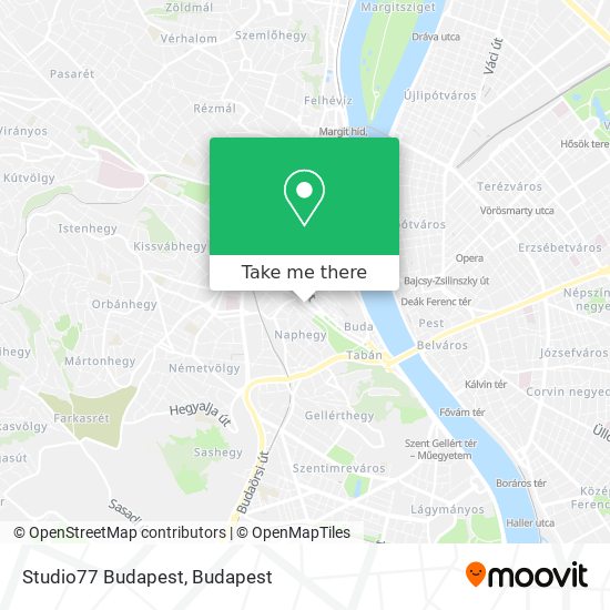 Studio77 Budapest map