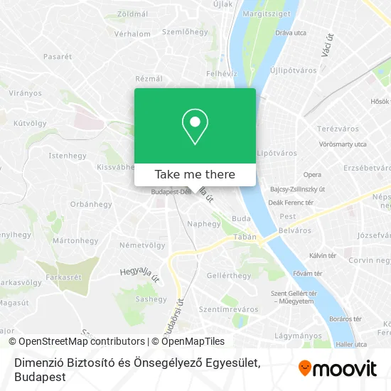 Dimenzió Biztosító és Önsegélyező Egyesület map