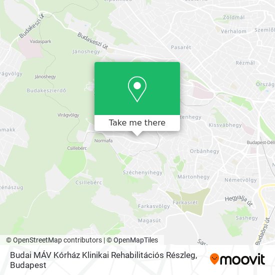 Budai MÁV Kórház Klinikai Rehabilitációs Részleg map