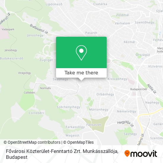 Fővárosi Közterület-Fenntartó Zrt. Munkásszállója map