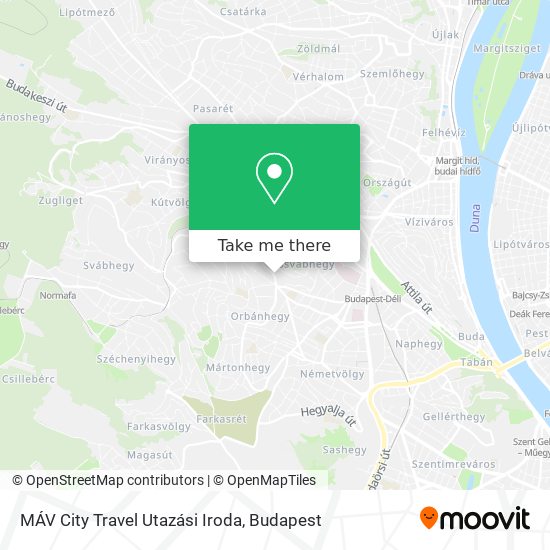 MÁV City Travel Utazási Iroda map