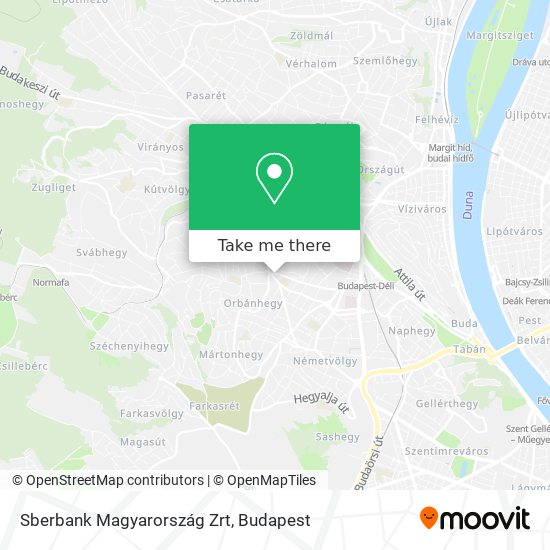 Sberbank Magyarország Zrt map