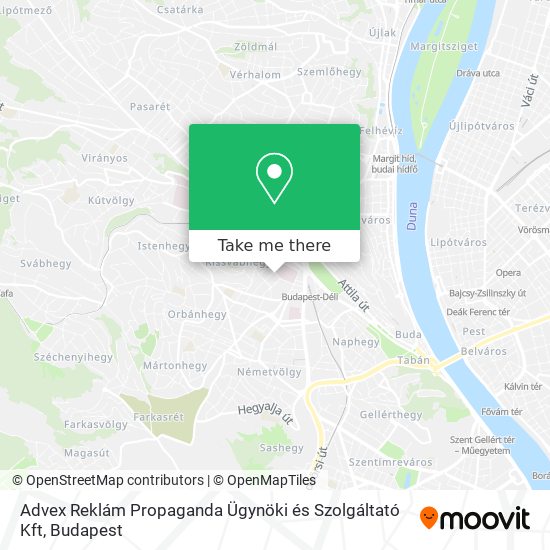 Advex Reklám Propaganda Ügynöki és Szolgáltató Kft map