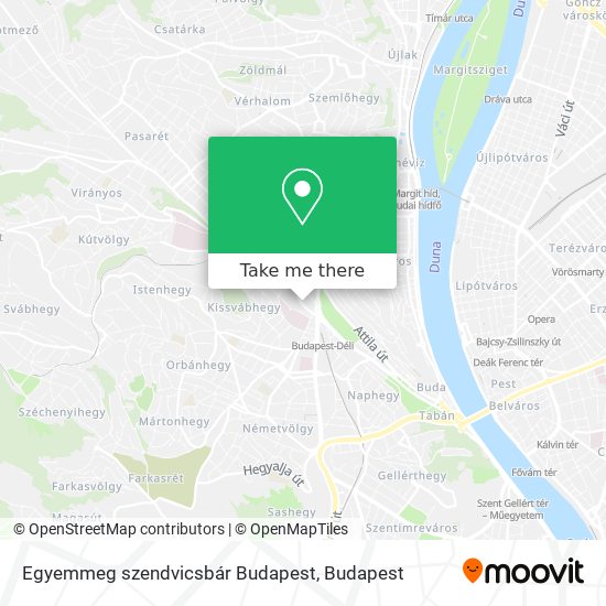 Egyemmeg szendvicsbár Budapest map