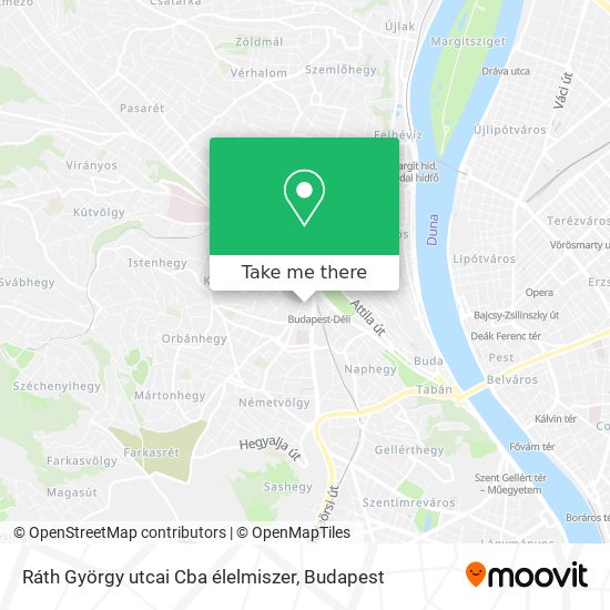 Ráth György utcai Cba élelmiszer map