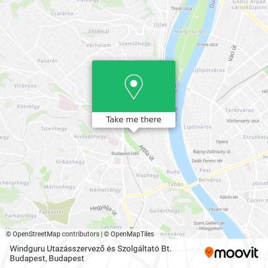 Windguru Utazásszervező és Szolgáltató Bt. Budapest map