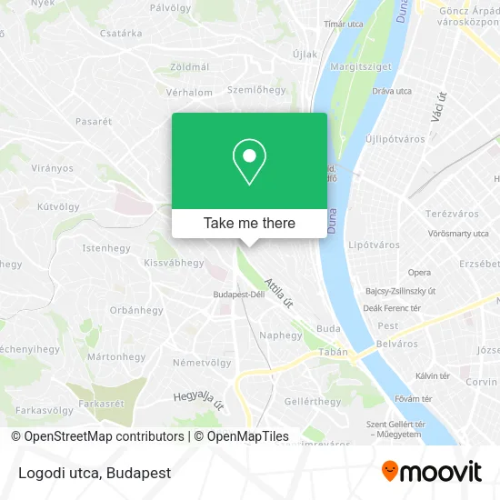 Logodi utca map