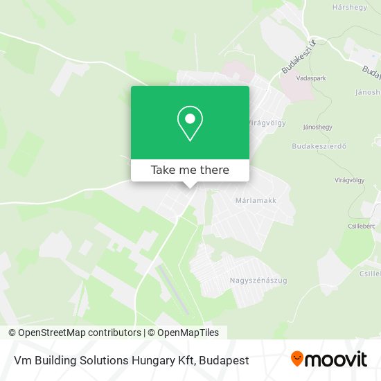 Vm Building Solutions Hungary Kft map