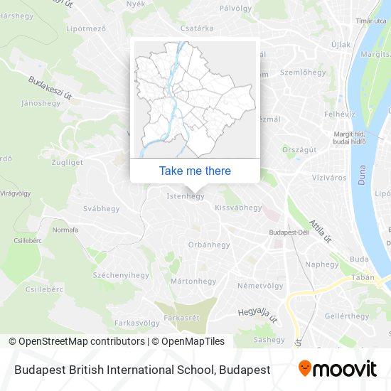 Budapest British International School map