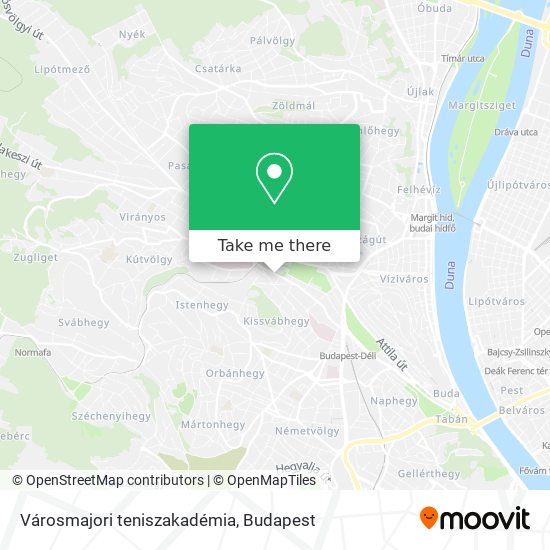 Városmajori teniszakadémia map