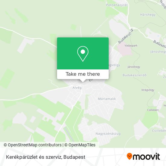 Kerékpárüzlet és szerviz map