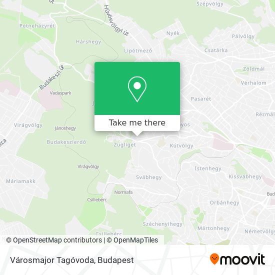 Városmajor Tagóvoda map