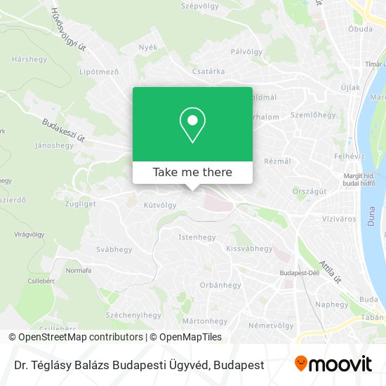 Dr. Téglásy Balázs Budapesti Ügyvéd map