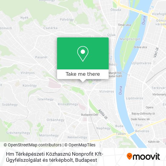 Hm Térképészeti Közhasznú Nonprofit Kft- Ügyfélszolgálat és térképbolt map