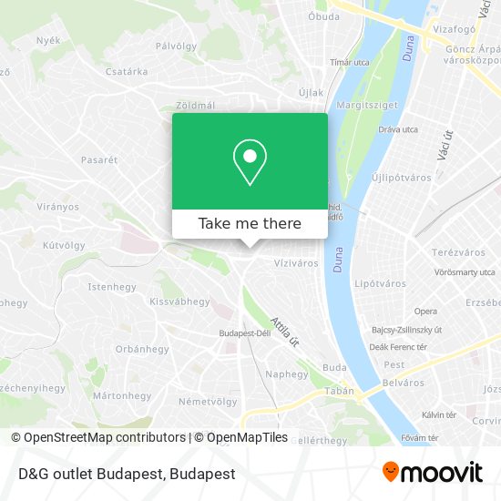 D&G outlet Budapest map