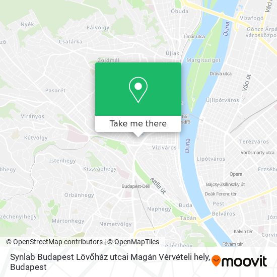 Synlab Budapest Lövőház utcai Magán Vérvételi hely map