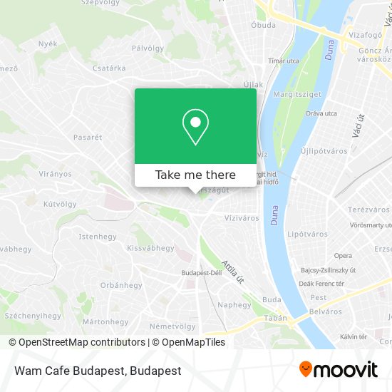 Wam Cafe Budapest map