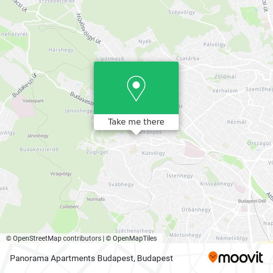 Panorama Apartments Budapest map