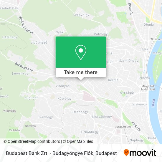 Budapest Bank Zrt. - Budagyöngye Fiók map