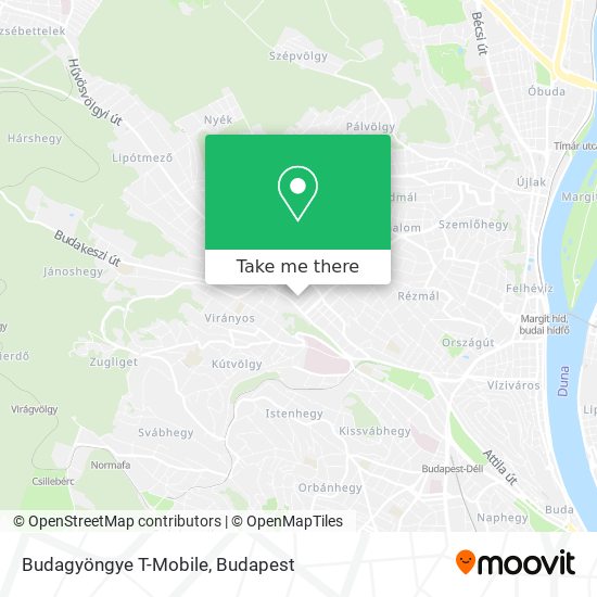 Budagyöngye T-Mobile map