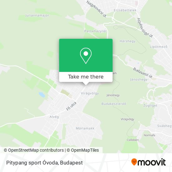 Pitypang sport Óvoda map