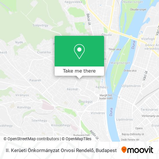 II. Kerüeti Önkormányzat Orvosi Rendelő map