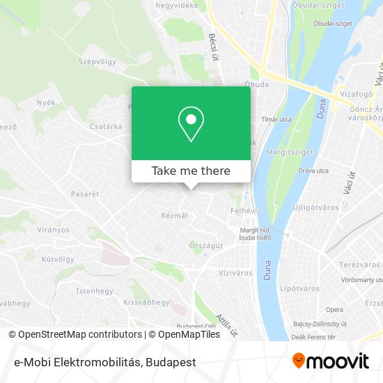 e-Mobi Elektromobilitás map