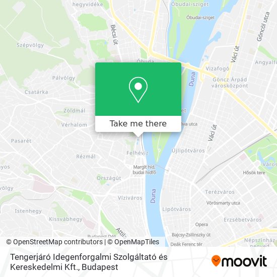 Tengerjáró Idegenforgalmi Szolgáltató és Kereskedelmi Kft. map