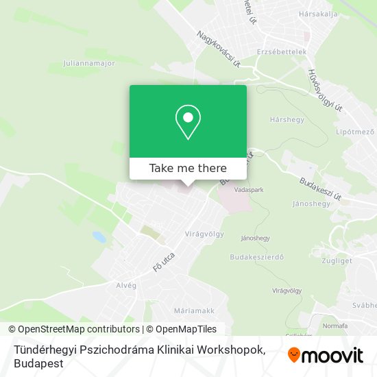 Tündérhegyi Pszichodráma Klinikai Workshopok map