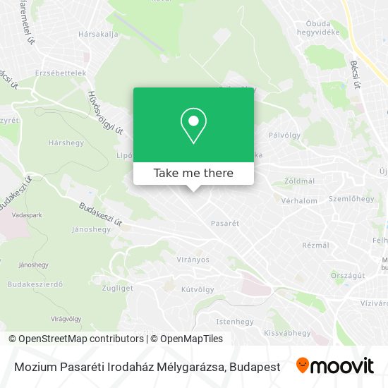 Mozium Pasaréti Irodaház Mélygarázsa map