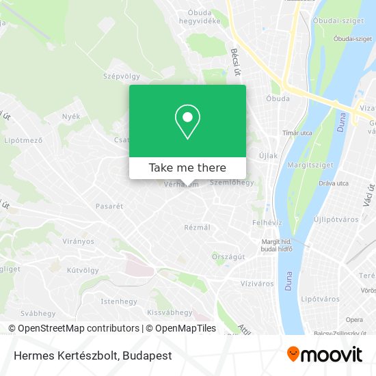 Hermes Kertészbolt map