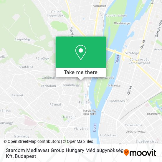 Starcom Mediavest Group Hungary Médiaügynökség Kft map