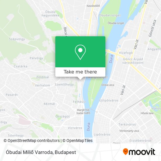 Óbudai Miliő Varroda map