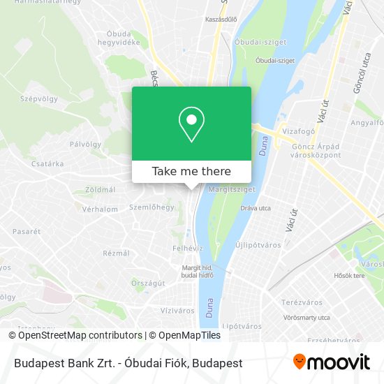 Budapest Bank Zrt. - Óbudai Fiók map