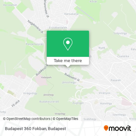 Budapest 360 Fokban map