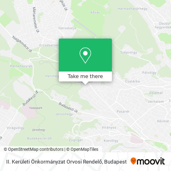 II. Kerületi Önkormányzat Orvosi Rendelő map