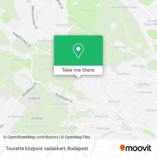 Tourette központ vadaskert map