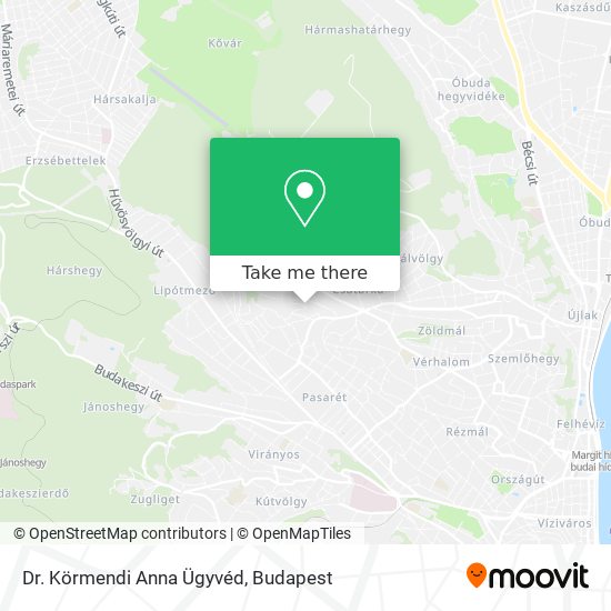 Dr. Körmendi Anna Ügyvéd map