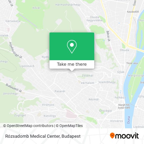 Rózsadomb Medical Center map