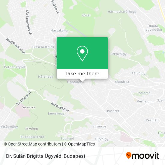 Dr. Sulán Brigitta Ügyvéd map