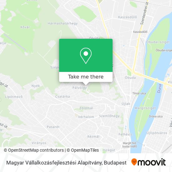 Magyar Vállalkozásfejlesztési Alapítvány map