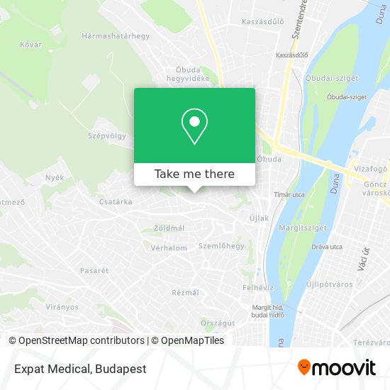 Expat Medical map