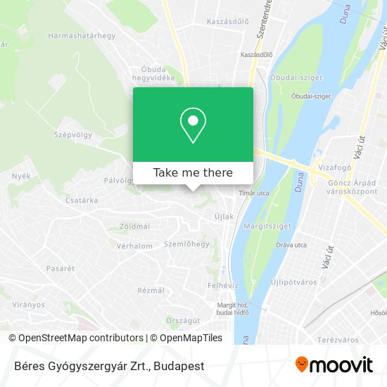 Béres Gyógyszergyár Zrt. map