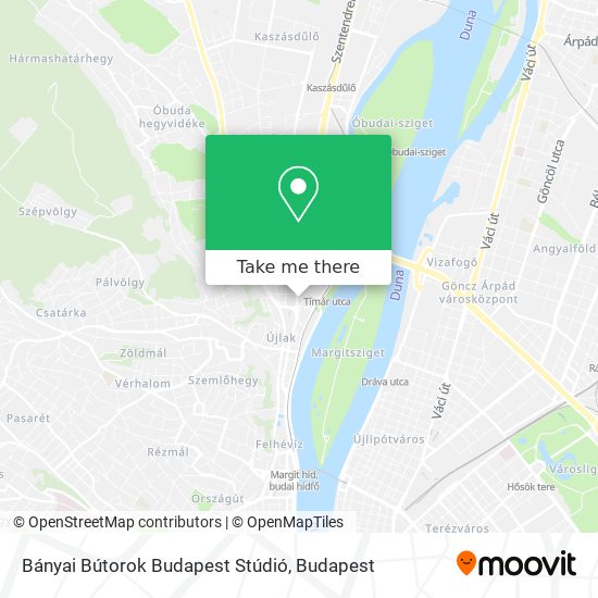 Bányai Bútorok Budapest Stúdió map