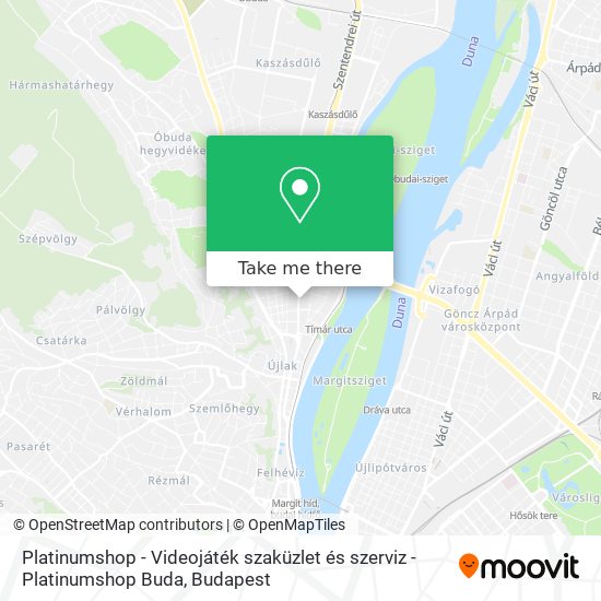 Platinumshop - Videojáték szaküzlet és szerviz - Platinumshop Buda map