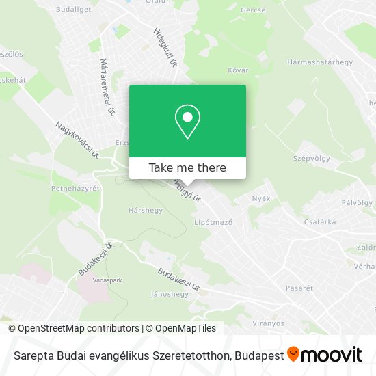 Sarepta Budai evangélikus Szeretetotthon map