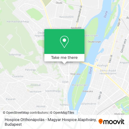 Hospice Otthonápolás - Magyar Hospice Alapítvány map
