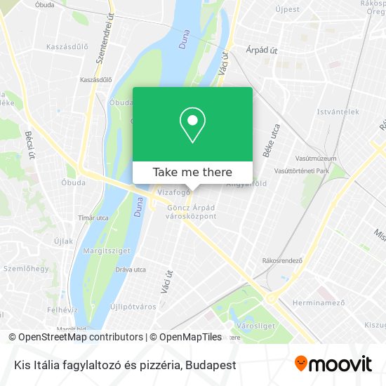 Kis Itália fagylaltozó és pizzéria map